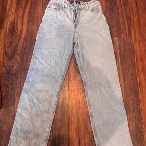 Hollister Blue Straight Leg Jeans Classic Denim Style